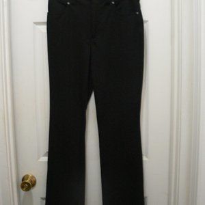 Simply Vera Wang Womens Pants Black Medium Bootcut Stretch